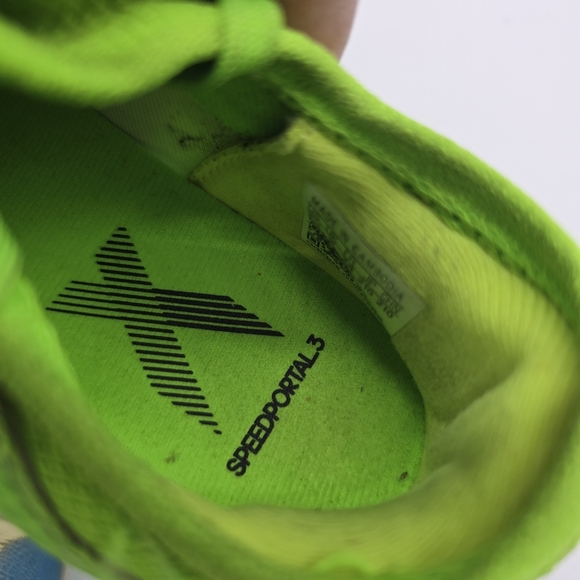 Adidas Shoe 2.5 Youth X Speedportal.3 FG Soccer Cleats GW8500 Solar Green Black - Picture 7 of 9